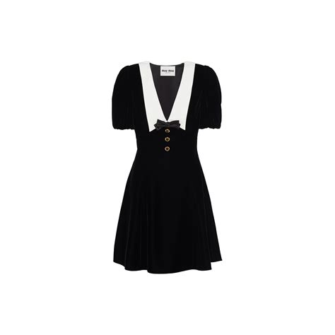 miu miu dress white|miu black dress.